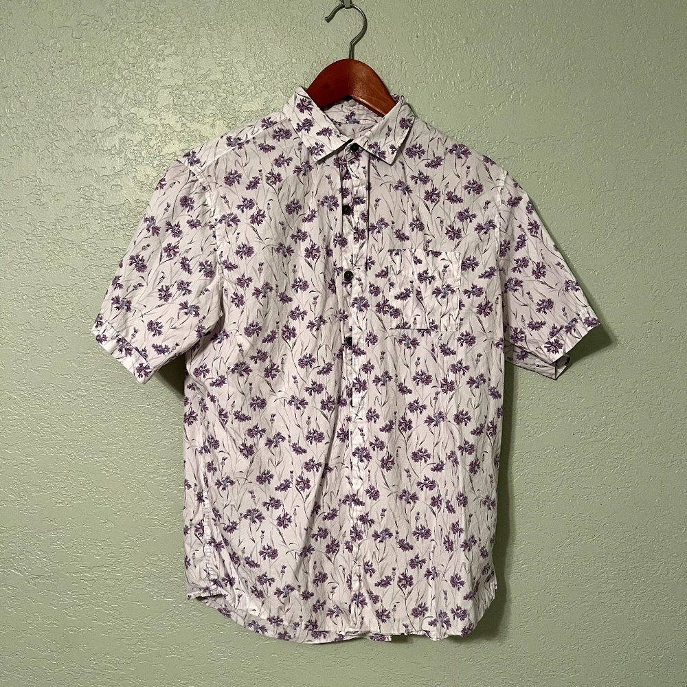 White floral shirt